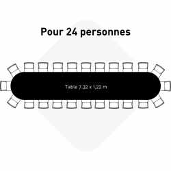 table d'honneur 24 personnes