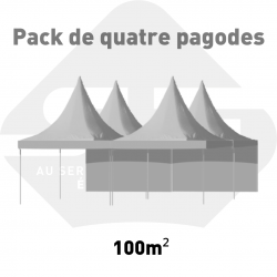 Pack de 4 tentes pagode...