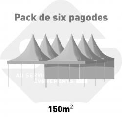 Pack de 6 tentes pagode...
