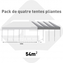 Pack de 4 tentes de...