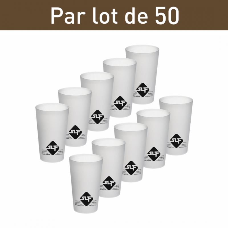 Gobelet Réutilisable Noir 25 / 33 cl - 100% Recyclable - LE PETIT  FOURNISSEUR